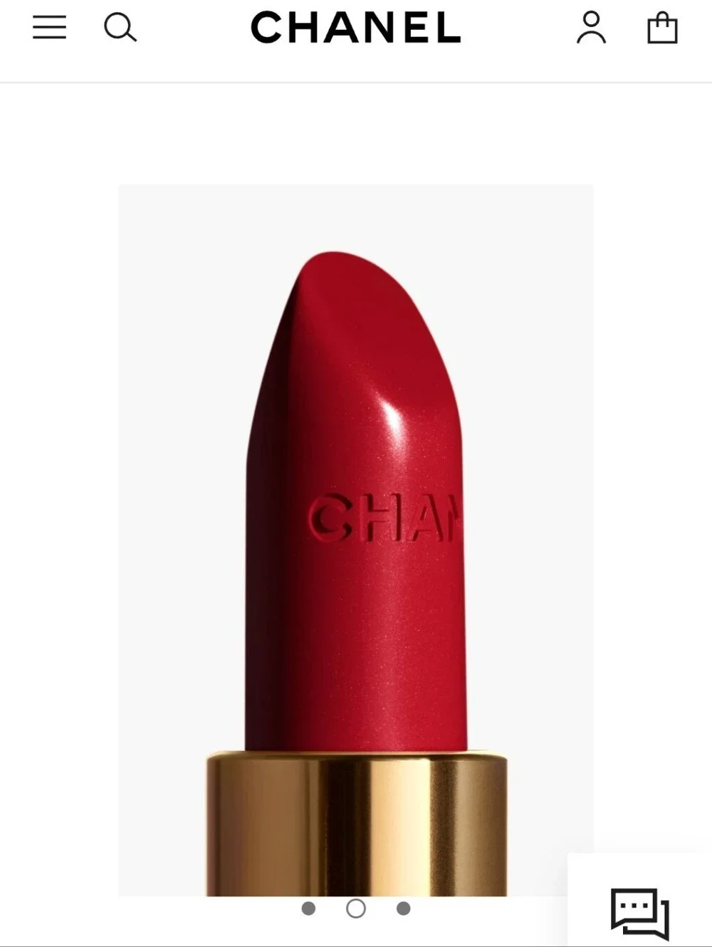 Chanel Rouge Allure Red Lipstick 99- Pirate